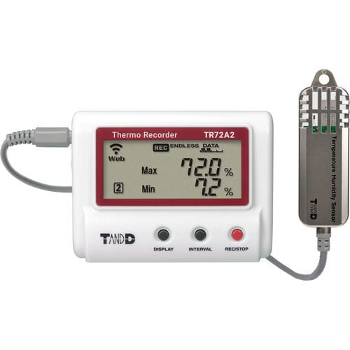 Data logger di temperatura e umidità - TR72A2-S - T&D Corporation - USB / bluetooth / con display LCD