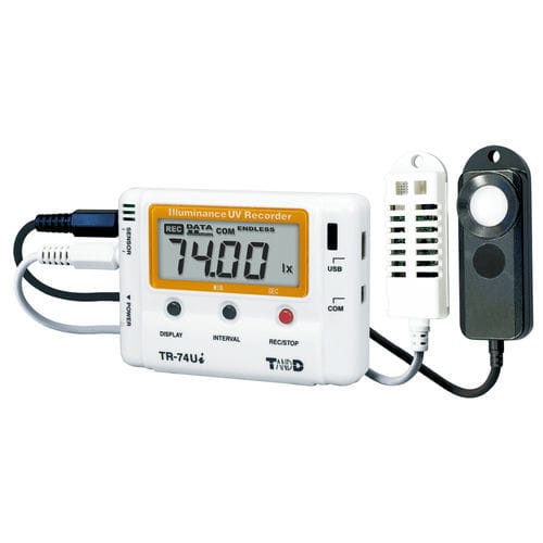 Registratore di dati di luminosità - TR-74Ui - T&D Corporation - di umidità / di temperatura / UV