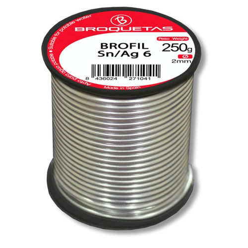 Filo di saldatura senza piombo - BROFIL Sn/Ag 6 - Broquetas - a gas caldo / in rame
