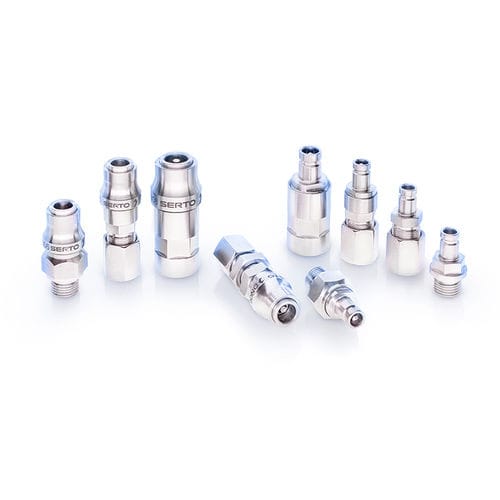 Raccordo per aria compressa - 51 series - SERTO - rapido / in acciaio inossidabile / grande portata