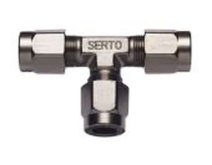 Raccordo pneumatico - CV series - SERTO - ad avvitamento / a T / in ottone nichelato