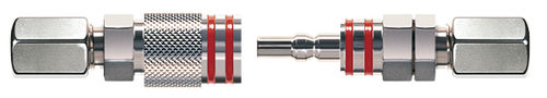 Raccordo pneumatico - SERTO - scanalato / in ottone nichelato / in plastica