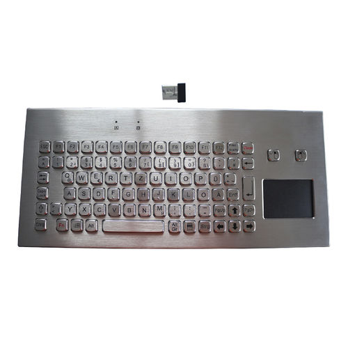 Tastiera da ufficio - K-TEK-A365TP-FN-DT-DWP-2.4G - Key Technology China Limited - 85 tasti / con touchpad / industriale