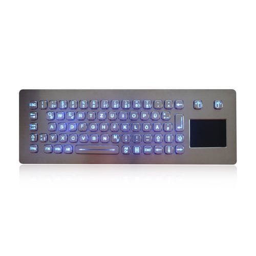 Tastiera ad incastro - K-TEK-A361TP-BL-DWP - Key Technology China Limited - con mouse integrato a due tasti / 70 tasti / con touchpad