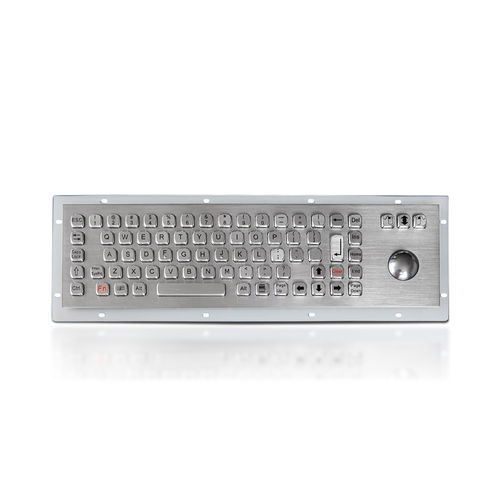 Tastiera ad incastro - K-TEK-A392-OTB-DWP - Key Technology China Limited - con mouse integrato a tre tasti / 75 tasti / con trackball