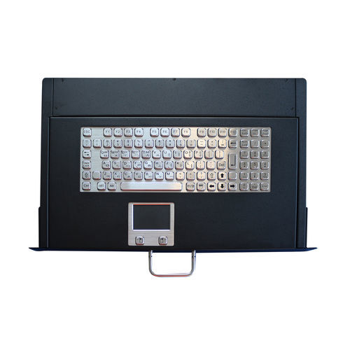 Tastiera montata su rack-cassetto - K-TEK-A320KP-FN-A83TP - Key Technology China Limited - con tasto Fn / con mouse integrato a due tasti / 99 tasti