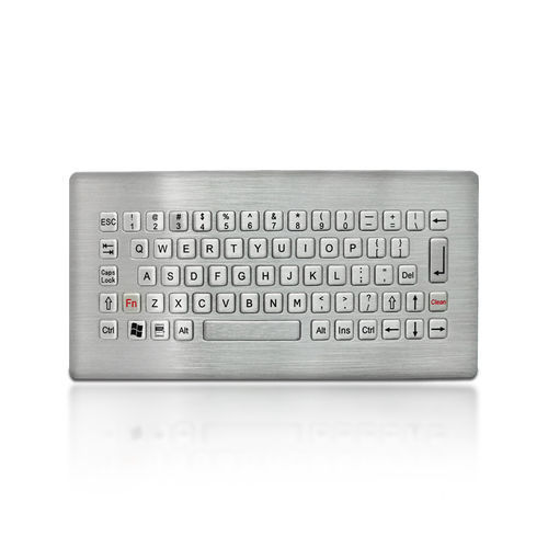 Tastiera ad incastro - K-TEK-B228-UT-DWP - Key Technology China Limited - 68 tasti / per centro pubblico e terminale Internet / per applicazioni industriali