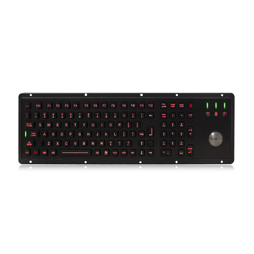 Tastiera ad incastro - K-TEK-M460-TB-KP-FN-BL-BT - Key Technology China Limited - con tasto Fn / con mouse integrato a tre tasti / 106 tasti