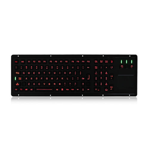 Tastiera ad incastro - K-TEK-M460TP-KP-FN-BL-BT - Key Technology China Limited - con tasto Fn / con mouse integrato a tre tasti / 106 tasti