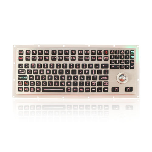 Tastiera ad incastro - K-TEK-M360-25-OTB-KP-FN-BL-DWP - Key Technology China Limited - con tasto Fn / con mouse integrato a due tasti / 116 tasti