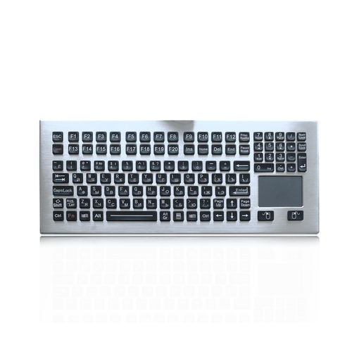 Tastiera da ufficio - K-TEK-M383TP-KP-FN-DT-DWP - Key Technology China Limited - con tasto Fn / con mouse integrato a due tasti / 116 tasti