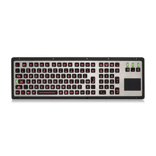 Tastiera ad incastro - K-TEK-M460TP-KP-FN-BL - Key Technology China Limited - con tasto Fn / con mouse integrato a tre tasti / 106 tasti