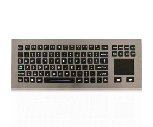 Tastiera ad incastro - K-TEK-M376TP-FN-BL-IL-DWP - Key Technology China Limited - con tasto Fn / con mouse integrato a due tasti / 88 tasti