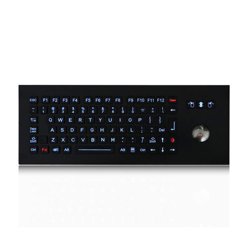 Tastiera ad incastro - K-TEK-M361-OTB-FN-BL-BT-DWP - Key Technology China Limited - con mouse integrato a tre tasti / 85 tasti / con trackball