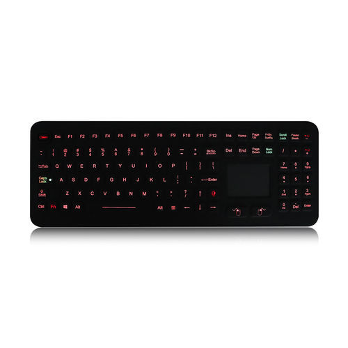Tastiera ad incastro - K-TEK-M399TP-KP-FN-BL - Key Technology China Limited - a tasti meccanici / con tasto Fn / con mouse integrato a due tasti