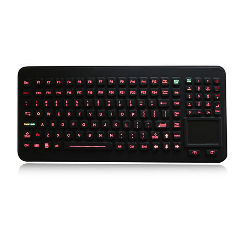 Tastiera ad incastro - K-TEK-M379TP-KP-FN-BL-SS - Key Technology China Limited - a tasti meccanici / con tasto Fn / con mouse integrato a due tasti