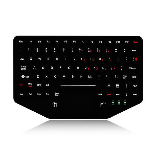 Tastiera ad incastro - K-TEK-M275TP-FN-BL-NV-EMC-151B - Key Technology China Limited - a tasti meccanici / con tasto Fn / con mouse integrato a due tasti