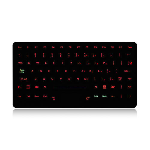 Tastiera ad incastro - K-TEK-M276TP-FN-BL-ML-SS - Key Technology China Limited - con tasto Fn / con mouse integrato a due tasti / 89 tasti