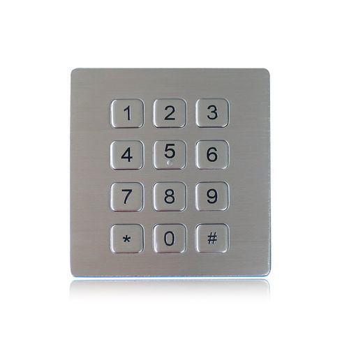 Tastiera numerica 12 tasti - K-TEK-B88KP-DWP - Key Technology China Limited - ad incastro / in acciaio inossidabile / RS-232