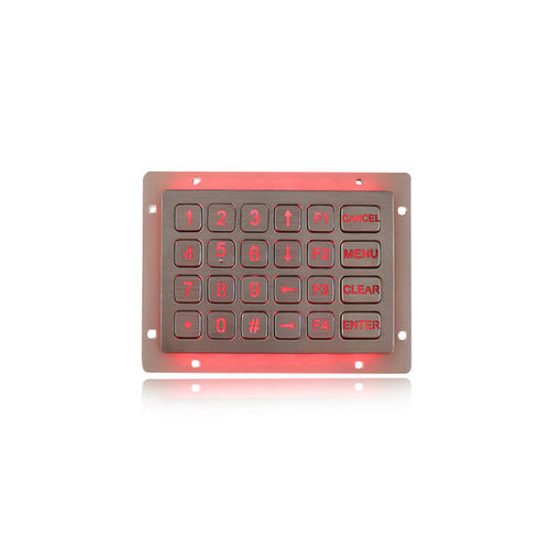 Tastiera numerica 24 tasti - K-TEK-B120KP-24-AC-BL-DWP - Key Technology China Limited - ad incastro / in acciaio inossidabile / IP65