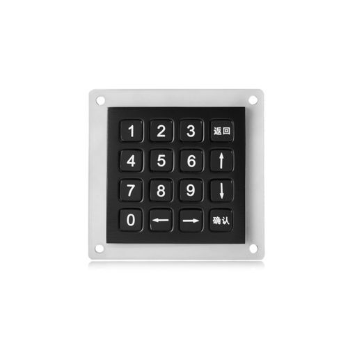 Tastiera numerica 16 tasti - K-TEK-B60KP-16-AC-BT-DWP - Key Technology China Limited - ad incastro / in acciaio inossidabile / in titanio nero