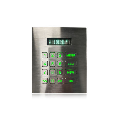 Tastiera numerica 16 tasti - K-TEK-B134KP-VFD-BL-DWP - Key Technology China Limited - ad incastro / in metallo / in acciaio inossidabile