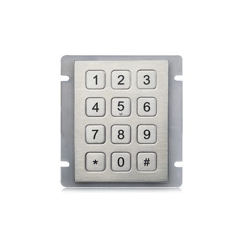 Tastiera numerica 12 tasti - K-TEK-A68KP-DWP - Key Technology China Limited - ad incastro / in acciaio inossidabile / RS-232