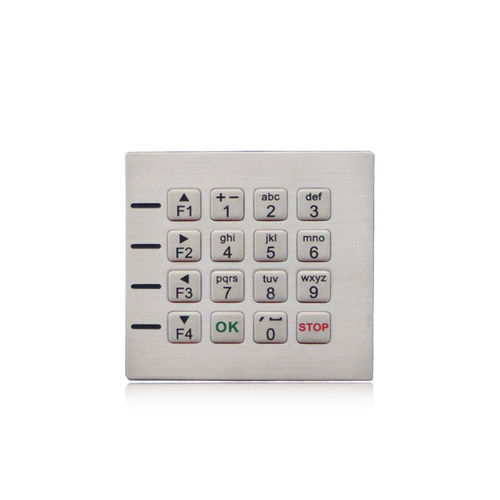Tastiera numerica 16 tasti - K-TEK-B75KP-DWP - Key Technology China Limited - ad incastro / in acciaio inossidabile / RS-232