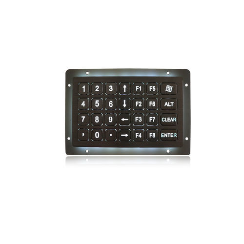 Tastiera numerica 28 tasti - K-TEK-B138KP-28-BL-DWP - Key Technology China Limited - ad incastro / in acciaio inossidabile / RS-232