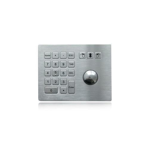Tastiera numerica con trackball - K-TEK-B160-38-TB-KP - Key Technology China Limited - con mouse integrato a tre tasti / 21 tasti / ad incastro