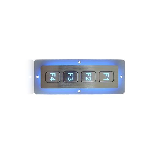 Tastiera numerica 4 tasti - K-TEK-B110FK-4-AC-BL-DWP - Key Technology China Limited - ad incastro / in acciaio inossidabile / IP65