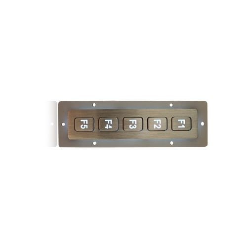 Tastiera numerica 5 tasti - K-TEK-B135FK-5-AC-BL-DWP - Key Technology China Limited - ad incastro / in acciaio inossidabile / IP65