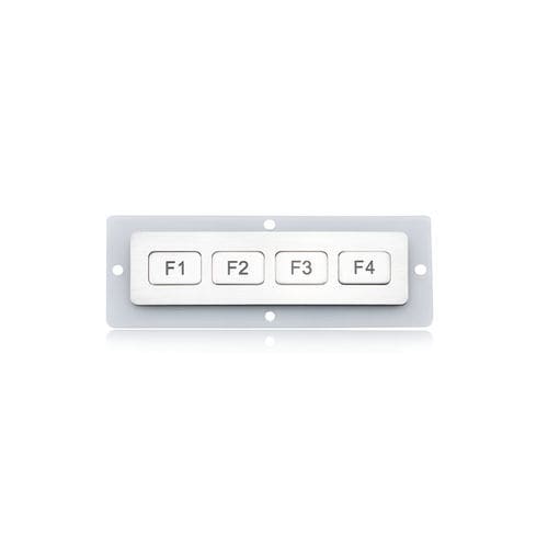 Tastiera numerica di controllo - K-TEK-B110FK-4-AC-DWP - Key Technology China Limited - 4 tasti / ad incastro / in acciaio inossidabile