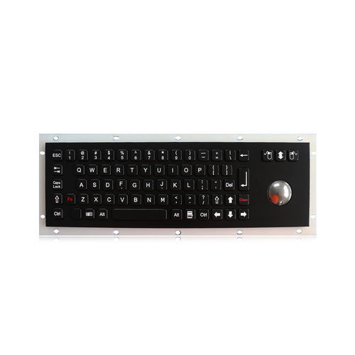 Tastiera ad incastro - K-TEK-A343-OTB-BT-DWP - Key Technology China Limited - con mouse integrato a tre tasti / 71 tasti / con trackball