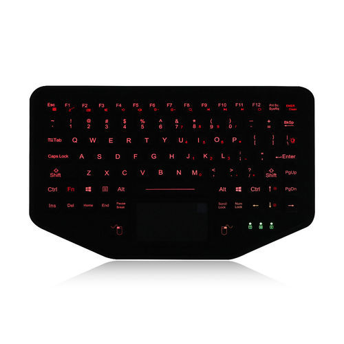 Tastiera da ufficio - K-TEK-M284TP-FP-FN-BL-FDT - Key Technology China Limited - a tasti meccanici / con tasto Fn / con mouse integrato a due tasti