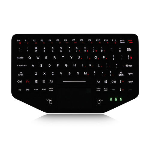 Tastiera ad incastro - K-TEK-M284TP-FP-FN-BL - Key Technology China Limited - a tasti meccanici / con tasto Fn / con mouse integrato a due tasti