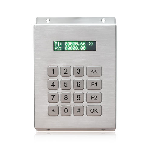 Tastiera numerica 16 tasti - K-TEK-B116KP-LCD-DT-DWP - Key Technology China Limited - a muro / in acciaio inossidabile / RS-232