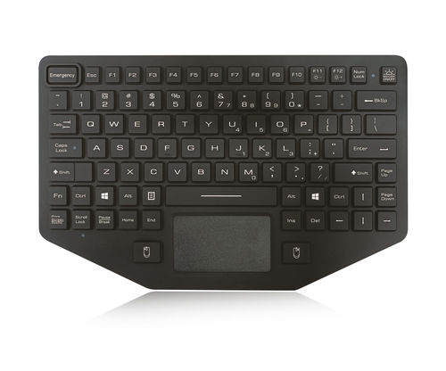 Tastiera ad incastro - K-TEK-M281TP-FN-BL-ML-OEM - Key Technology China Limited - capacitiva / con tasto Fn / con mouse integrato a due tasti