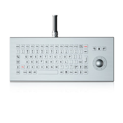 Tastiera da ufficio - K-TEK-B361-DHP-FN-DT-DWP - Key Technology China Limited - a tasti meccanici / con tasto Fn / con mouse integrato a tre tasti