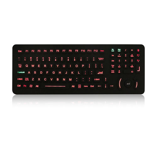 Tastiera ad incastro - K-TEK-M396HP-FN-KP-BL-ML-EMC-OEM - Key Technology China Limited - a tasti meccanici / con tasto Fn / con mouse integrato a tre tasti