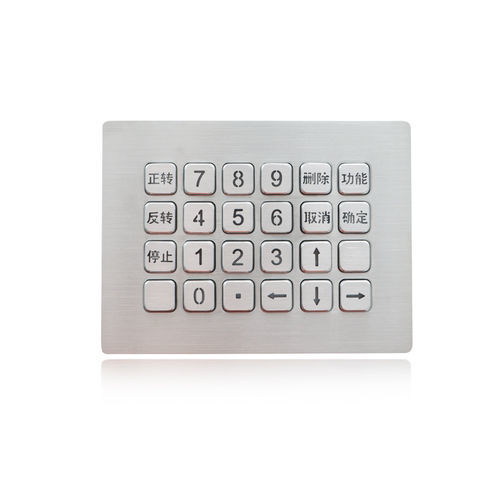 Tastiera numerica 24 tasti - K-TEK-B137KP-24-BL-ML-151B-DWP - Key Technology China Limited - ad incastro / in metallo / USB