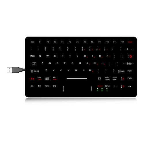 Tastiera ad incastro - K-TEK-M281-DHP-FN-BL-NV-151B - Key Technology China Limited - a tasti meccanici / con tasto Fn / con mouse integrato a tre tasti