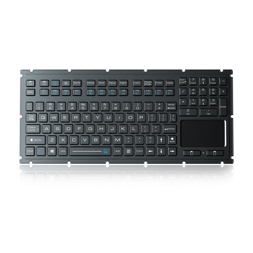 Tastiera ad incastro - K-TEK-M349TP-KP-FN-BL-NV-151B - Key Technology China Limited - a tasti meccanici / con tasto Fn / con mouse integrato a due tasti