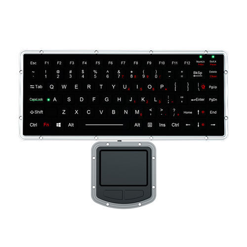 Tastiera ad incastro - K-TEK-M270-FN-BL-IT-NV-151B-DWP+M73TP - Key Technology China Limited - a tasti meccanici / con tasto Fn / con mouse integrato a due tasti