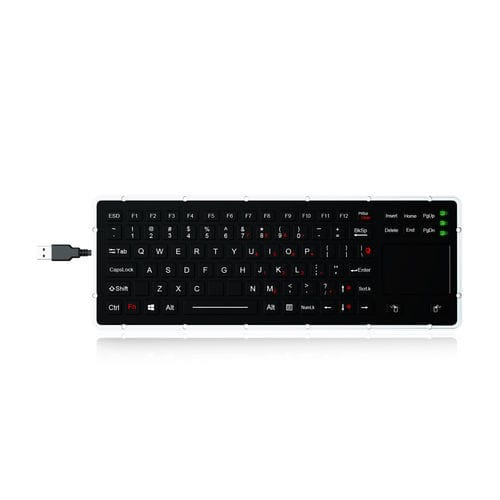 Tastiera ad incastro - K-TEK-M327TP-FN-BL-IT-NV-151B-DWP - Key Technology China Limited - a tasti meccanici / 88 tasti / con mouse integrato a due tasti