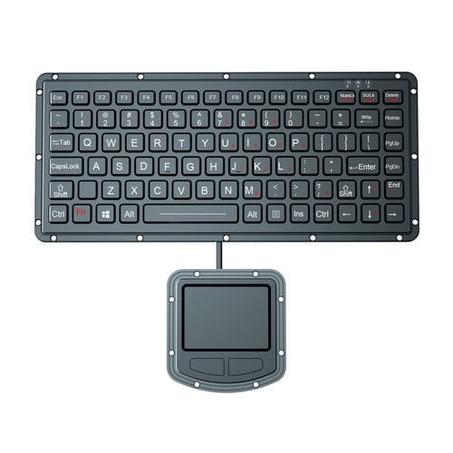 Tastiera ad incastro - K-TEK-M270-FN-BL-ML+M73TP - Key Technology China Limited - a tasti meccanici / con tasto Fn / con mouse integrato a due tasti