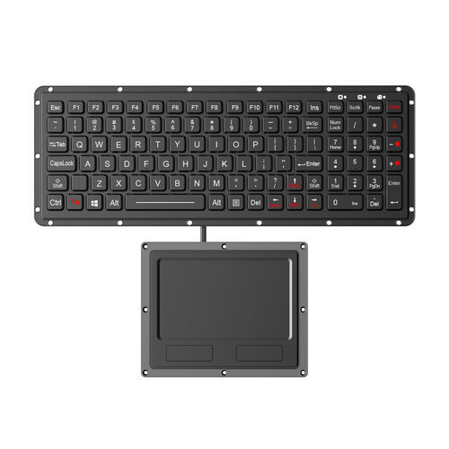 Tastiera ad incastro - K-TEK-M315KP-FN-BL-NV-151B+M125TP - Key Technology China Limited - con tasto Fn / con mouse integrato a due tasti / 102 tasti