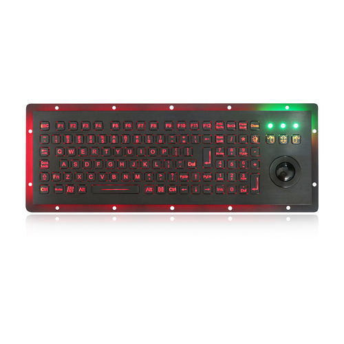 Tastiera ad incastro - K-TEK-B312-OTB-KP-FN-BL-DWP  - Key Technology China Limited - a tasti meccanici / con tasto Fn / con mouse integrato a tre tasti