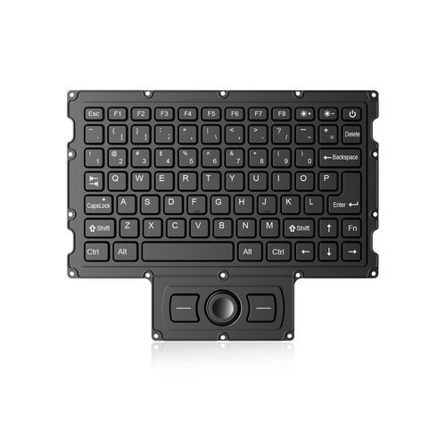 Tastiera ad incastro -  K-TEK-M205-DHP-FN-NV-151B - Key Technology China Limited - a tasti meccanici / con mouse integrato a due tasti / 78 tasti