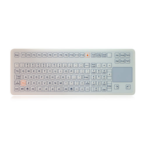 Tastiera da ufficio - K-TEK-D399TP-KP-FN-DT-SW - Key Technology China Limited - a membrana / con mouse integrato a due tasti / 108 tasti